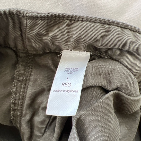 Maurices Cargo Wide Leg Pants Women’s Size Large Regular Olive Green - Picture 5 of 6